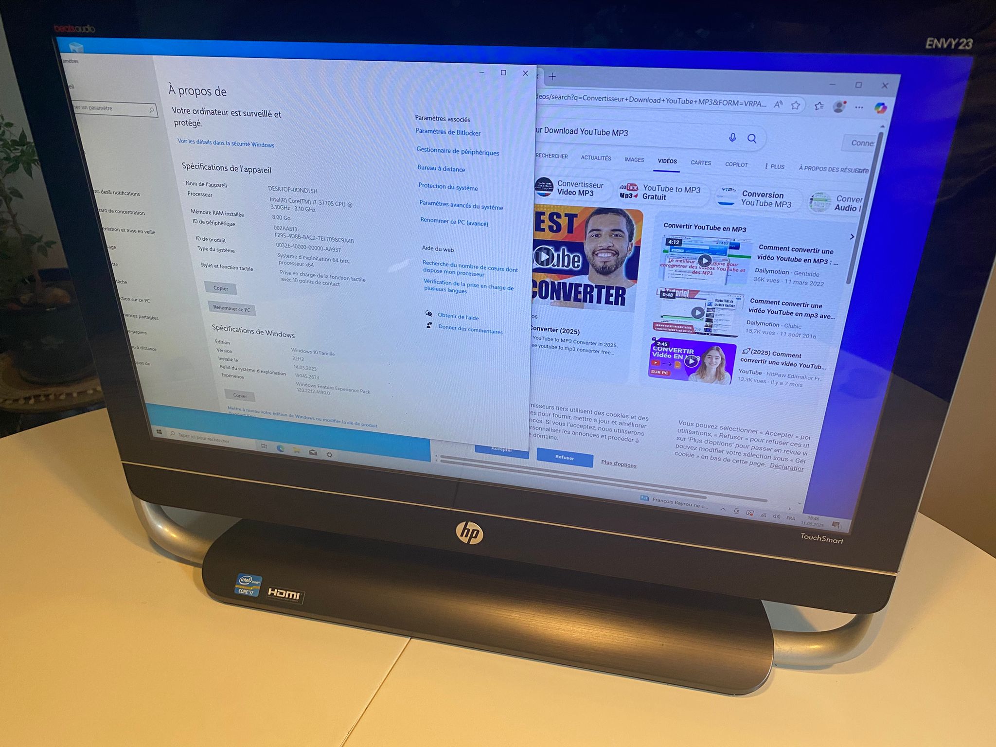 PC Tactile HP TouchSmart 23' – Image 2