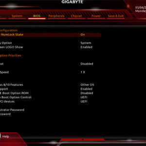 Mise à jour BIOS + optimisation